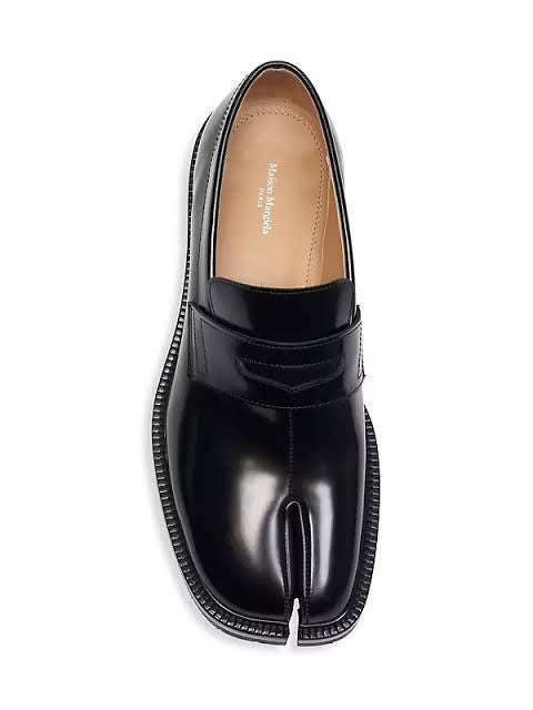 Tabi Leather Loafers 'Black'