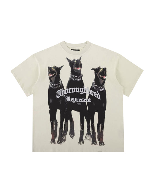 Oversized Thoroughbred T-Shirt - Beige