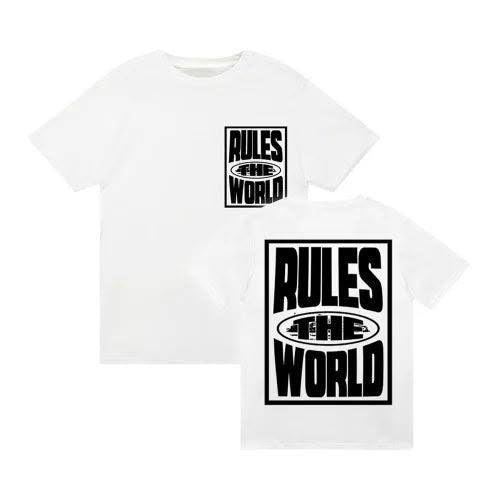 Corteiz Rules The World Tee White