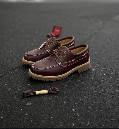 Maden Mocassin Leather Shoe 'Brown'